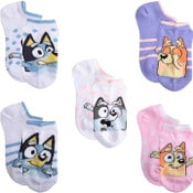 Wholesale - 5pk BLUEY THE SQUAD NS SOCKS, UPC: 193159210236